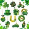36 Pieces St. Patricks Day Decorations Wooden Shamrock Ornaments for Tree St Patricks Day Ornaments Irish Hanging Decorations for Party